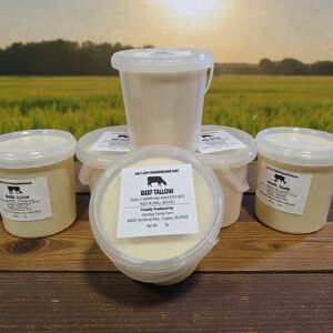 100% Grass Fed Beef Tallow 20 oz resealable bucket